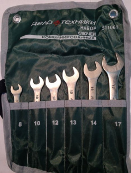 Набор ключей комбинированных 6 шт в сумке Дело Техники в интернет-магазине avtofirma63.ru 