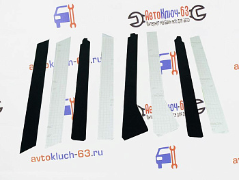 Накладки стоек дверей наружные под ветровики 2109, 21099, 2114, 2115 в интернет-магазине avtofirma63.ru 