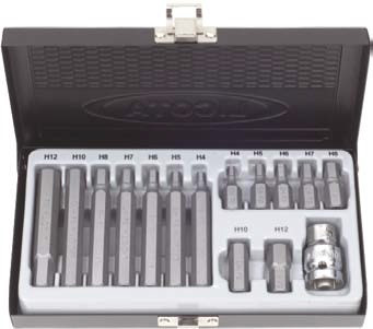 Набор бит шестигранных H4-H12 S2, 15 предметов Licota в интернет-магазине avtofirma63.ru 