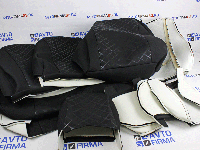 Обивка анатомических сидений на Лада Приора Recaro с рисунком Скиф