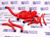 Патрубки двигателя армированный каучук красные на Лада Калина от интернет-магазина avtofirma63.ru 