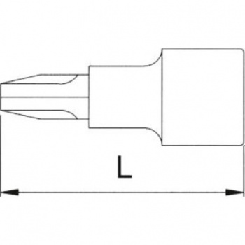 Головка торцевая 1/4, с вставкой Крест в интернет-магазине avtofirma63.ru 