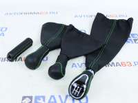 Комплект ручек КПП, раздатки и ручного тормоза в стиле Веста для Лада Нива 4х4