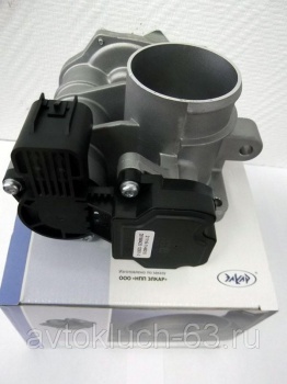 Дроссельный патрубок с электроприводом 21116-1148010, "Элкар"