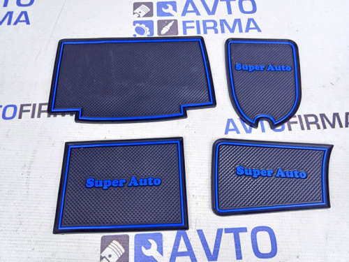 Силиконовые коврики «Super Auto» на панель приборов ВАЗ 2114