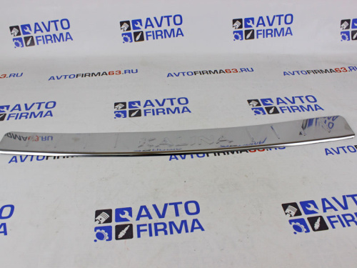 Защитная накладка на задний бампер хром с надписью Kalina на Лада Калина в интернет-магазине avtofirma63.ru 