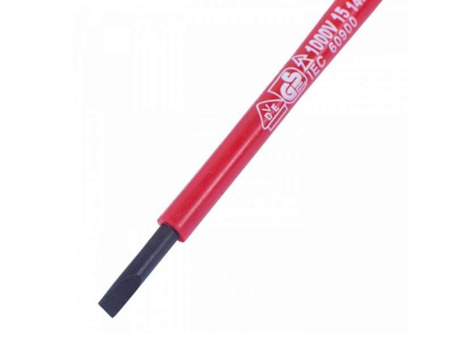 Отвертка шлицевая Slotted 3,0 мм, 75 мм, диэлектрическая KING TONY в интернет-магазине avtofirma63.ru 