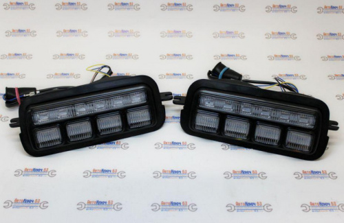 Светодиодные подфарники с ДХО для а/м 2121