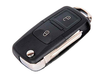 Выкидной ключ замка зажигания для Лада Ларгус, с платой в стиле Volkswagen, 2 кнопки в интернет-магазине avtofirma63.ru 