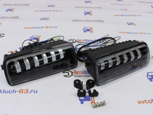 Светодиодные LED подфарники 2121, Урбан, Бронто Sal-Man с ДХО, бегающим поворотником, прожектором