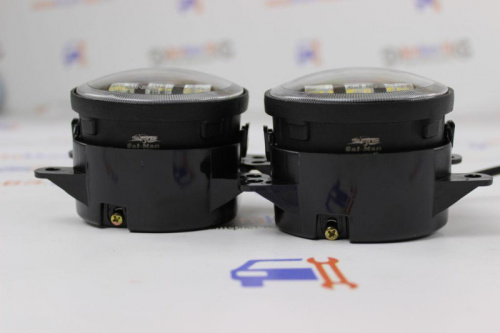 Противотуманные фары для а/м 2170-72, 2123 двухрежимные, 3 линзы Sal-Man 50W