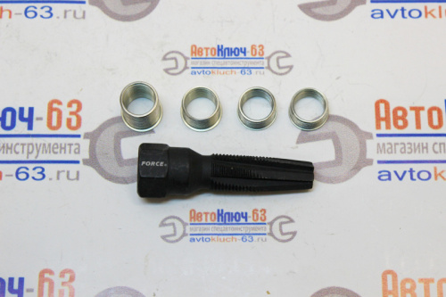 Набор свечной метчик и ремонтные футорки 5 предметов Force в интернет-магазине avtofirma63.ru 