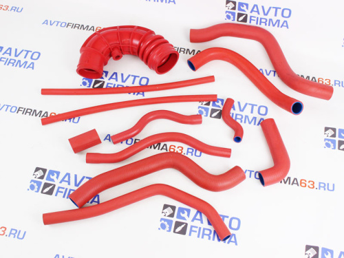 Патрубки двигателя армированный каучук красные на ВАЗ 2110, 2111 в интернет-магазине avtofirma63.ru 