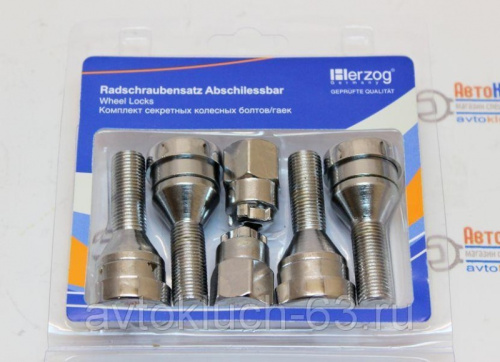 Болты секретные М12х1,25 HERZOG HL8 1040A в интернет-магазине avtofirma63.ru 