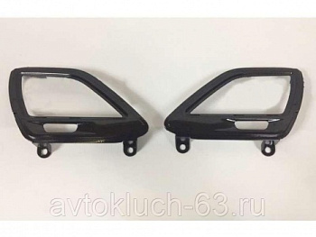 Облицовка бокового сопла вентиляции кузова Лада Веста, черный