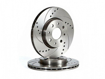 Передние тормозные диски с перфорацией ASP на ВАЗ 2110-2112 в интернет-магазине avtofirma63.ru 