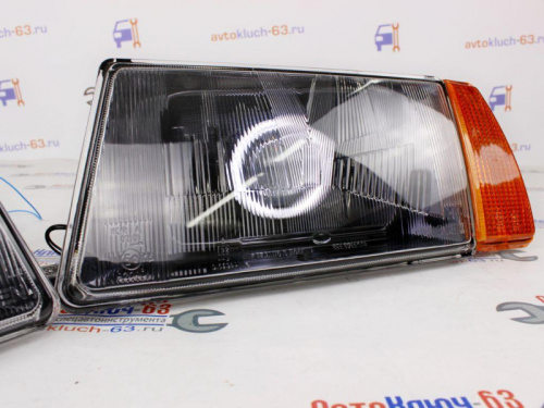 Передние тюнинг фары ВАЗ 2108 с Би линзой и ангельскими глазками  для ВАЗ 2108-099