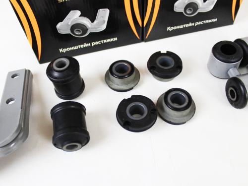 Комплект резиновых втулок передней подвески с кронштейнами растяжки (крабами) SEVI Гранта 22 мм в интернет-магазине avtofirma63.ru 