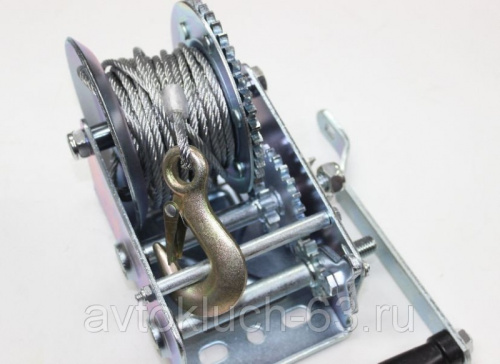 Лебедка шестеренчатая 1200 кг Авто Дело в интернет-магазине avtofirma63.ru 