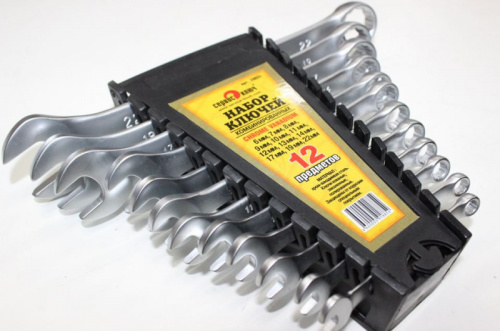 Набор комбинированных ключей 12 предметов Сервис Ключ в интернет-магазине avtofirma63.ru 