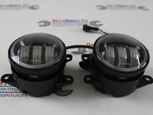 Противотуманные фары для а/м 2180, 2121, 2190 ФЛ двухрежимные LIME, 3 линзы Sal-Man
