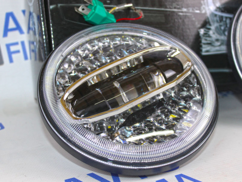 Фары светодиодные для а/м 2121, УАЗ тюнинг с габаритом JG-S030 108W