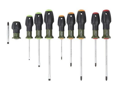 Картинка Набор отвёрток c трехкомпонентными рукоятками 9 штук SL, PH, PZ Дело Техники в интернет-магазине avtofirma63.ru  Набор отвёрток c трехкомпонентными рукоятками 9 штук SL, PH, PZ Дело Техники в интернет-магазине avtofirma63.ru