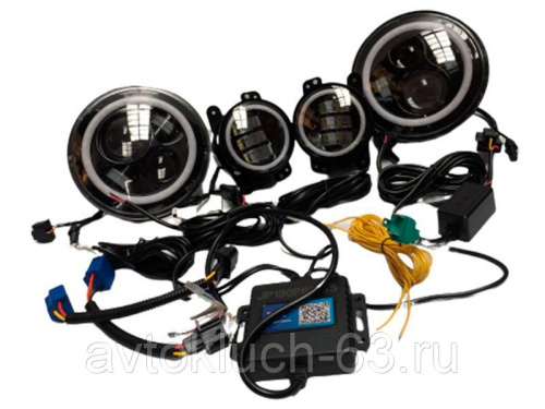 Фары светодиодные Нива 2121 и противотуманные фары с Bluetooth регулировкой JG-S-53