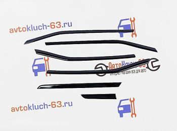 Молдинги салона черный лак на Лада Веста