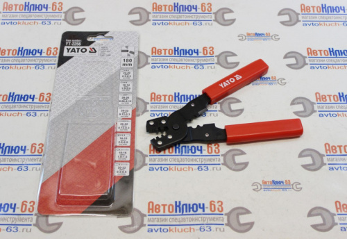 Пассатижи для спрессовки клемм 2 функции YT-2256 YATO в интернет-магазине avtofirma63.ru 