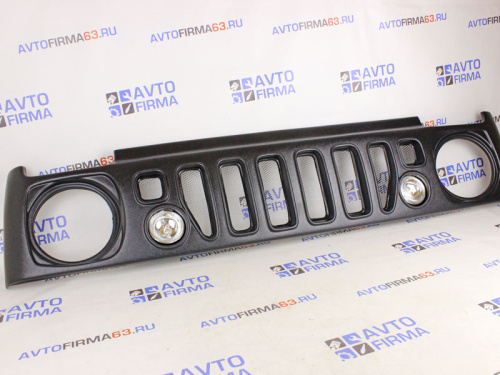 Решетка маска с белыми ДХО на Лада Нива 4х4 в интернет-магазине avtofirma63.ru 