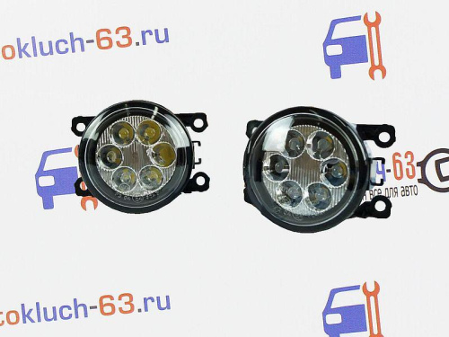 Противотуманные фары на Лада Веста, Икс Рей, Гранта FL, Ларгус FL, Нива Урбан, Рено 6 светодиодов
