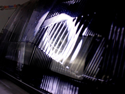 Передние тюнинг фары ВАЗ 2108 с Би линзой и ангельскими глазками  для ВАЗ 2108-099