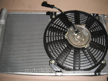 Радиатор охлаждения кондиционера с вентилятором для Лада Приора (Panasonic) в интернет-магазине avtofirma63.ru 