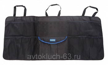 Органайзер подвесной в багажник из карпета для хэтчбека, Goodyear в интернет-магазине avtofirma63.ru 