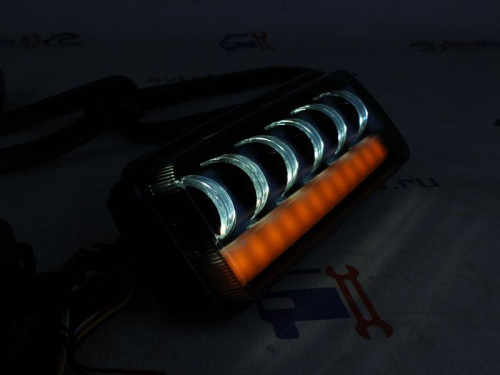 Светодиодные подфарники с ДХО, бегающим поворотником, линзами для 2121, URBAN, BRONTO