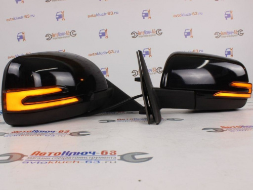 Боковые зеркала для а/м 2110-2112, 2170, 21704 с бегающим повторителем AMG плазма механические в интернет-магазине avtofirma63.ru 