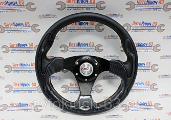 Руль спортивный для автомобилей ВАЗ, карбон (4165 К)