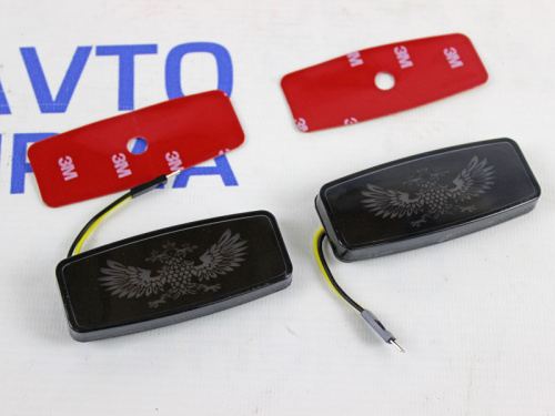 Диодные повторители поворота для Приора, Гранта, Калина с Гербом