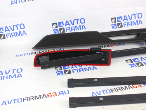 Рейлинги с поперечинами усиленные Черный муар Лада Калина хэтчбек LKA551511 в интернет-магазине avtofirma63.ru 