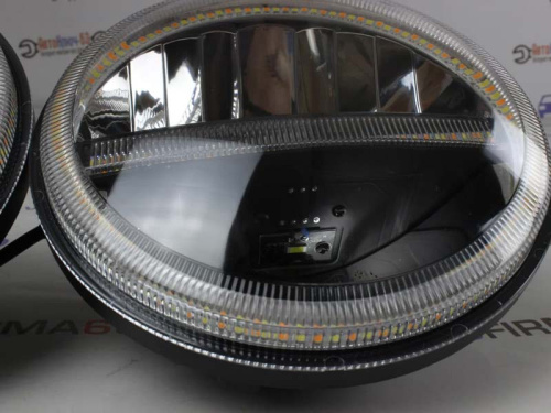 Фары светодиодные Нива, Уаз с встроенными ДХО и повторителями сигнала поворота hp-hld-36-01