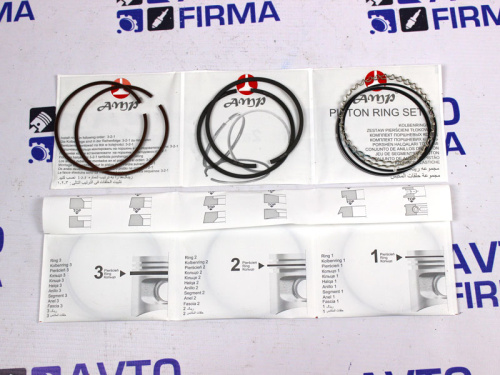 Кольца поршневые AMP 80.0 для R-90, Рено Логан в интернет-магазине avtofirma63.ru 