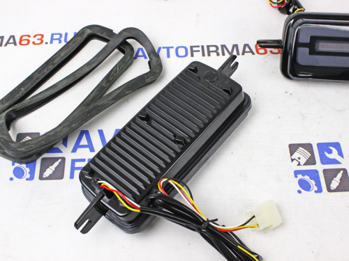 Светодиодные LED подфарники PL2021 с неоновым ДХО, бегающим поворотником плавным вкл, для 2121, URBAN, BRONTO