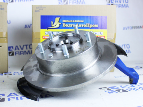 Усиленный ступичный узел с внешним креплением тормозного диска 24 шлица с АБС в сборе с диском на Лада 4x4 Нива
