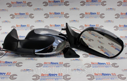 Боковые зеркала для а/м 2108-2115 Волна хром с поворотником в интернет-магазине avtofirma63.ru 