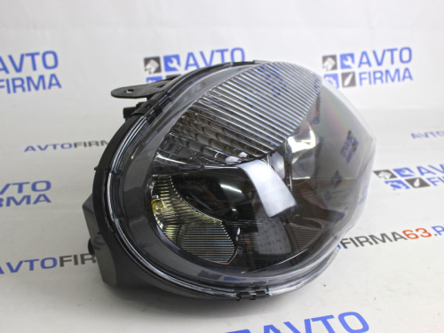 Блок фара правая на Шевроле Нива с линзой ЧЕРНАЯ BERTONE Bosch