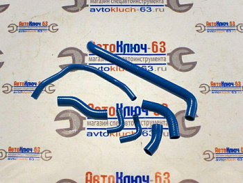 Комплект патрубков двигателя силиконовые синие CS20 PROFI на Лада Нива 21213 от интернет-магазина avtofirma63.ru 