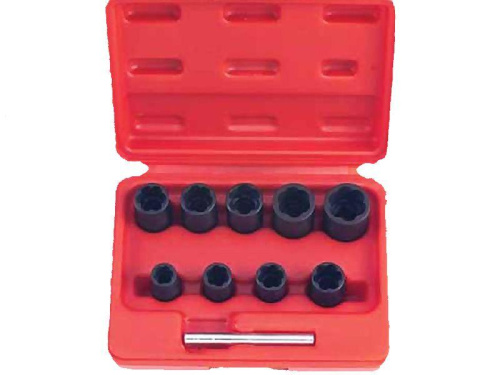 Набор экстракторов внешних для поврежденных болтов и гаек 10-19мм 3/8 10 предметов Force FORCE в интернет-магазине avtofirma63.ru 