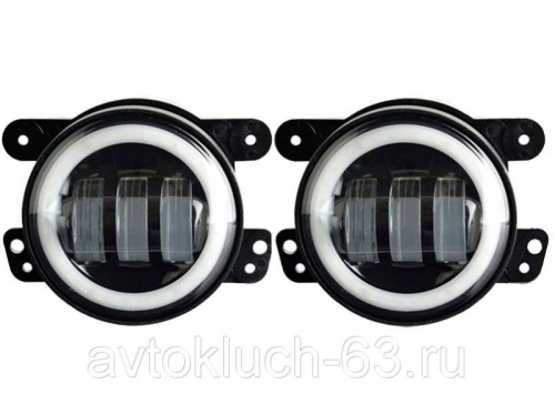 Фары противотуманные на Лада Икс Рей, Нива Урбан, Лада Веста, Гранта 2 с ангельским кольцом JG-S024
