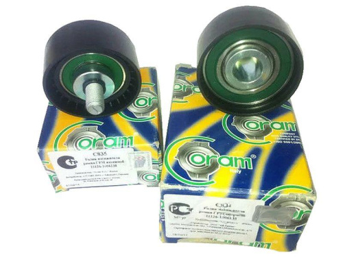 Комплект роликов ГРМ (натяжной и опорный) Coram на 16 кл Лада Приора, Калина, Гранта, Калина 2, Веста, Икс Рей в интернет-магазине avtofirma63.ru 